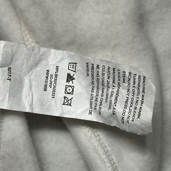 Woolrich Fleece Full Zip Vest Sleeveless Pockets Women’s M White Polyester Warm - Picture 4 of 8